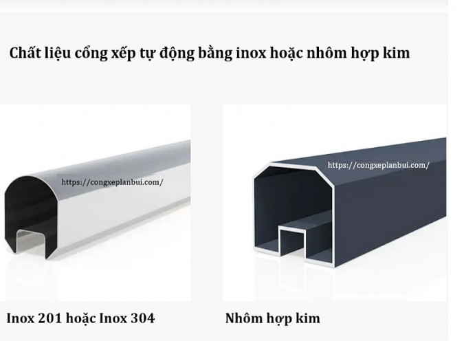 Cổng Xếp Inox Và Cổng Xếp Nhôm, Loại Nào Bền?